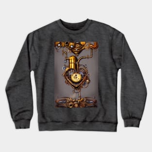 Steampunk mechanical heart Crewneck Sweatshirt